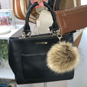 pom pom poof bag keyring